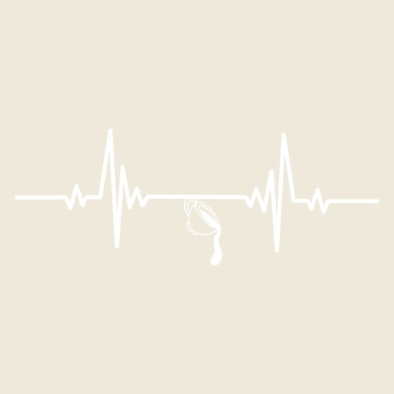 Heartbeat spilled coffee