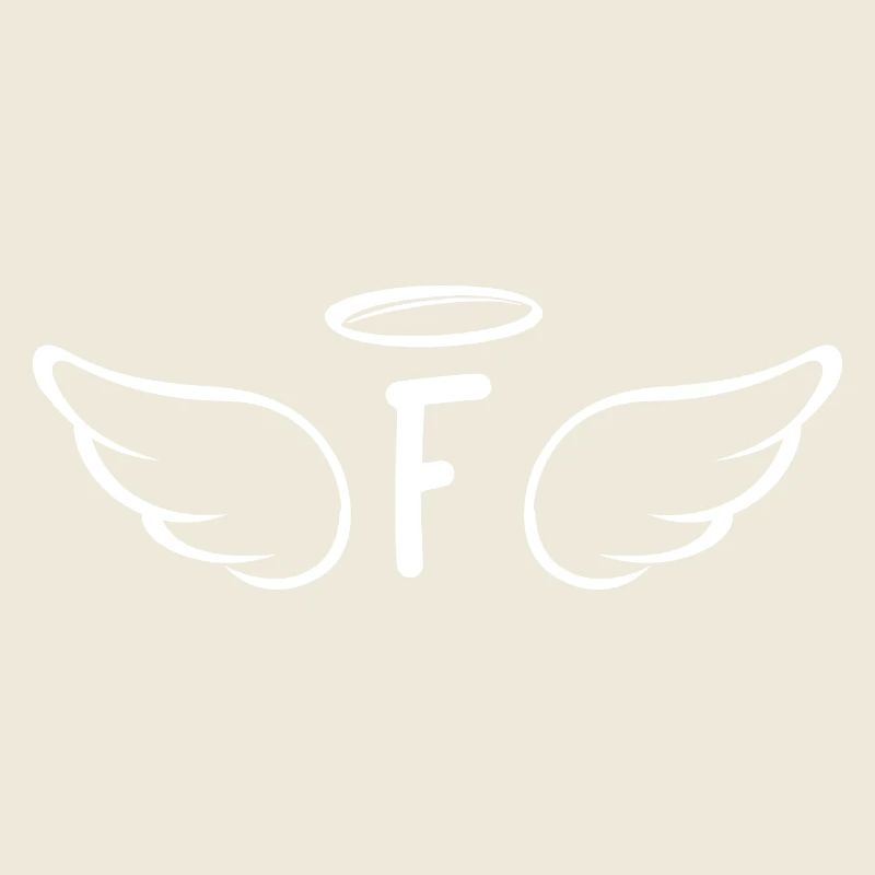Lettre f ailes d’ange