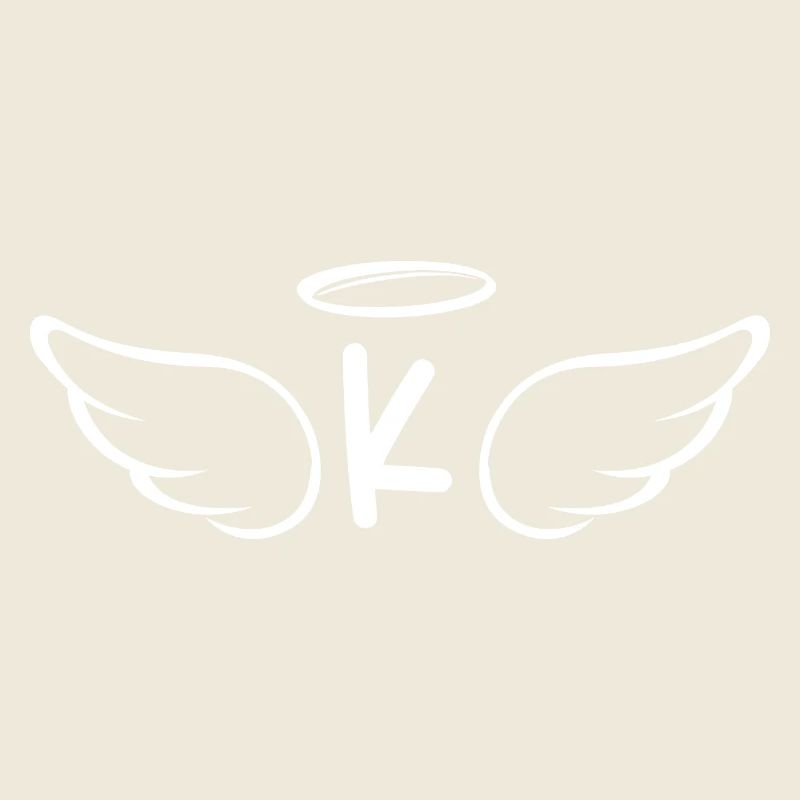 Lettre k ailes d’ange