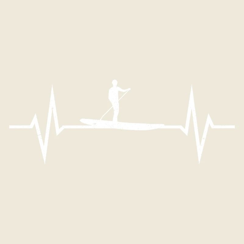 SUP Battement de cœur Debout Paddle ECG