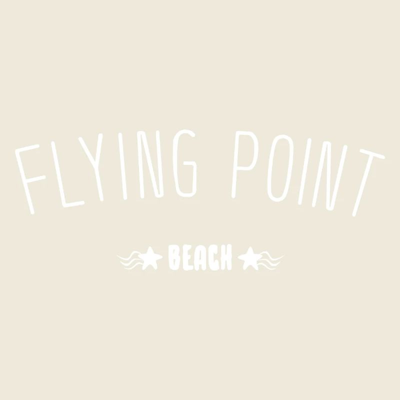 Flying Point Beach idée de cadeau de lettrage