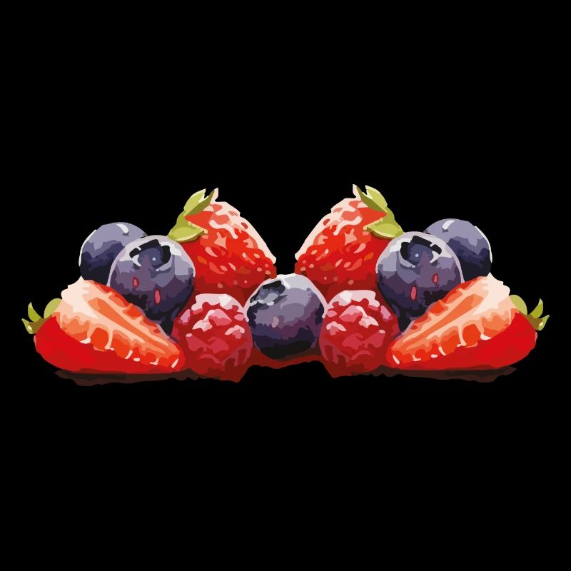 Fraise, Myrtille, Fruit
