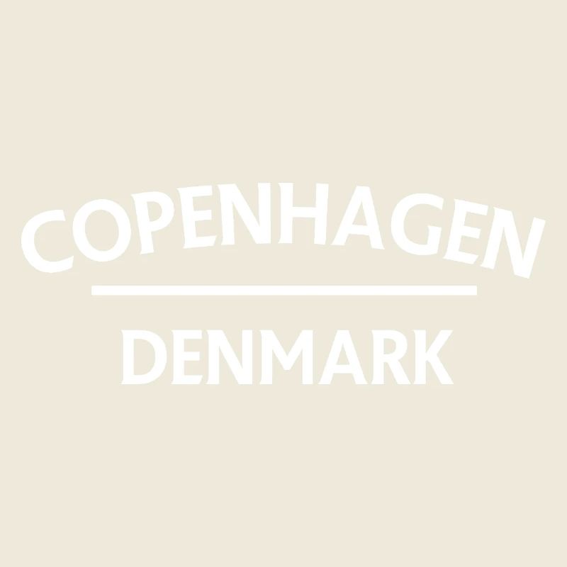 Copenhague – Danemark Textdesign