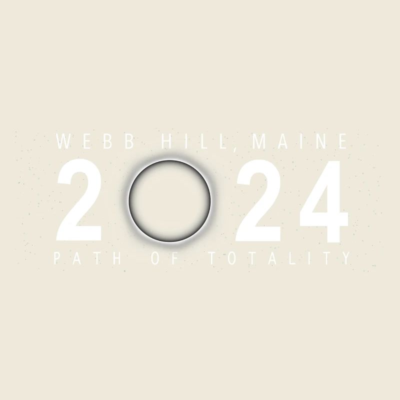 Eclipse de Soleil Webb Hill Maine 8 avril 2024