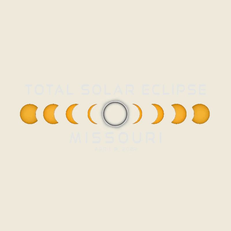 Eclipse de Soleil du Missouri 2024 8 avril Souvenir