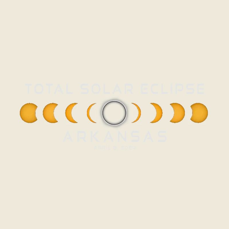 Arkansas Eclipse de Soleil 2024 8 avril Souvenir