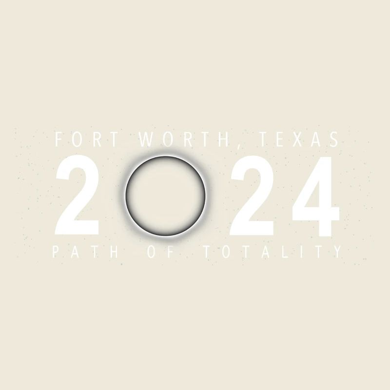 Eclipse de Soleil Fort Worth Texas 8 avril 2024