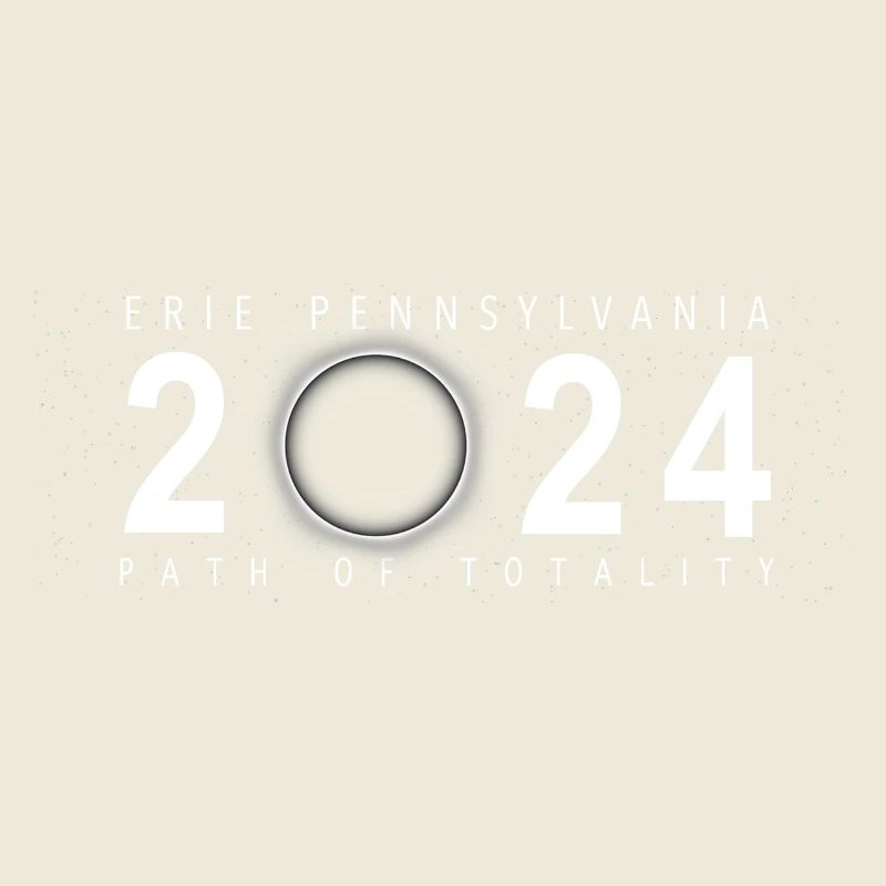 Eclipse de Soleil Érié Pennsylvanie 8 avril 2024