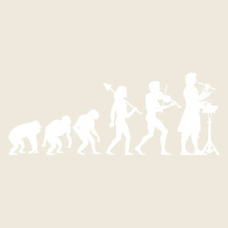 Evolution Musiklehrer Musikklasse Musiker