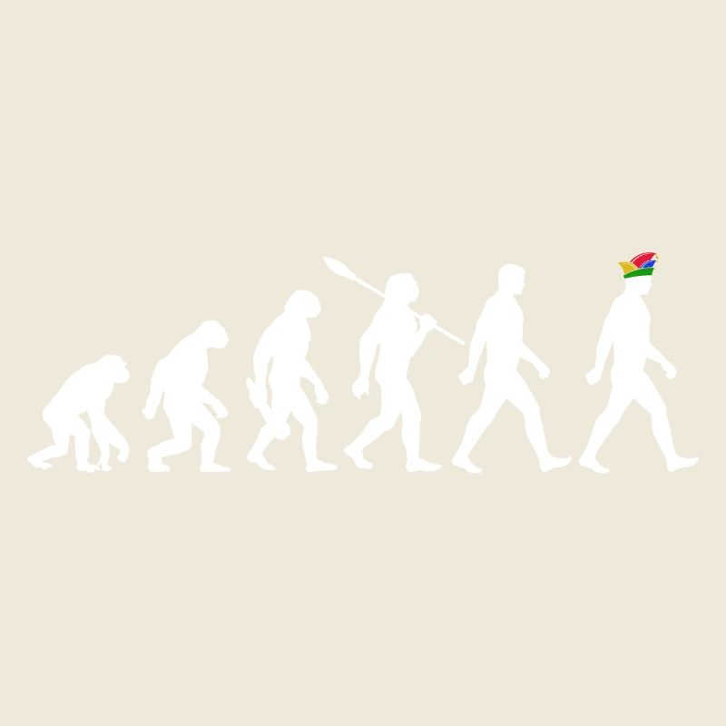 Evolution - Karneval - Narrenkappe - Verkleidung