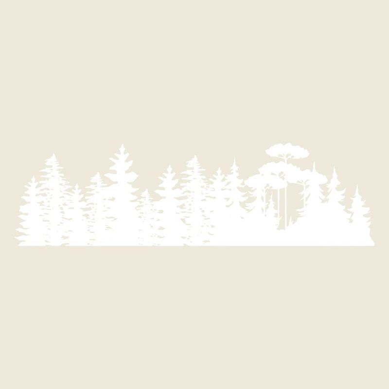 Conception de silhouettes de paysage forestier