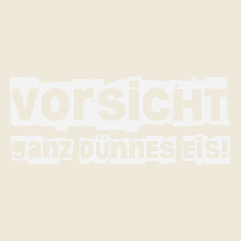 Vorsicht ganz dünnes Eis!