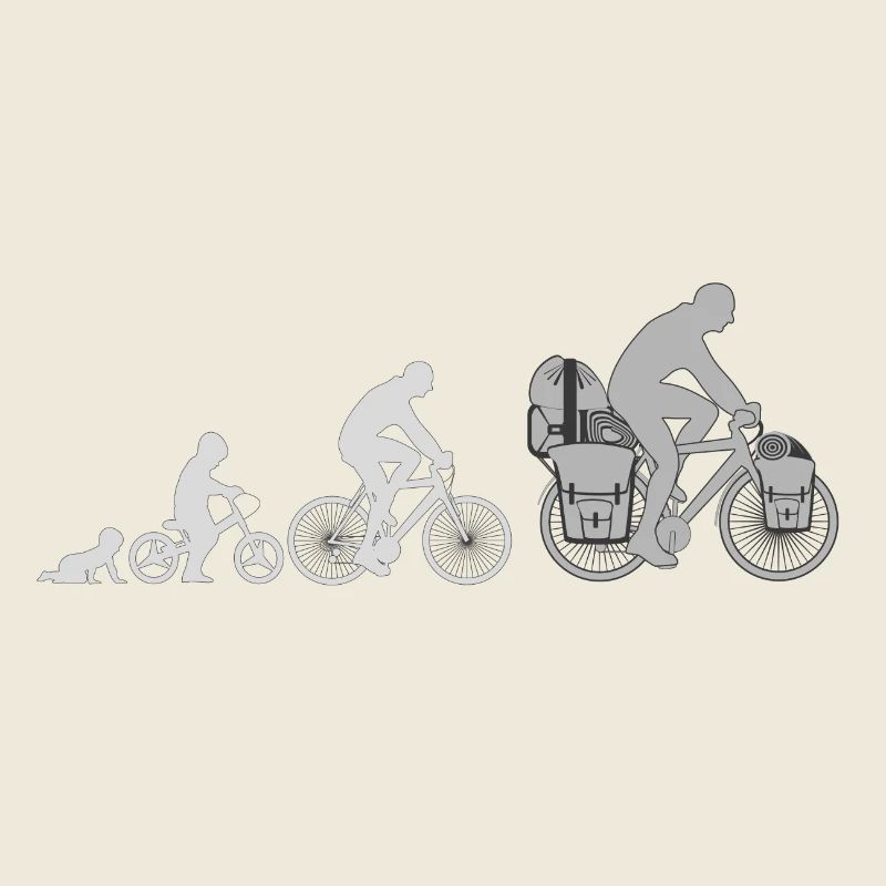 Evolution Radfahrer, Radreisender