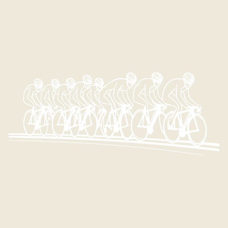 Radfahrer Line Art
