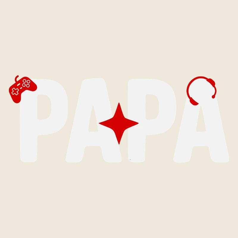 Papa Gamer mit Controller