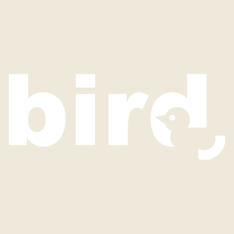 Bird White Text