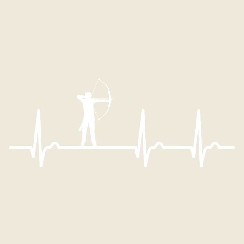 Courbe ECG - courbe cardiaque - pouls - tir à l’arc