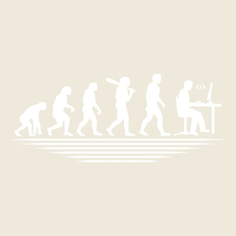 Coffee Coding Evolution Codeur Développeur Nerd Coffe