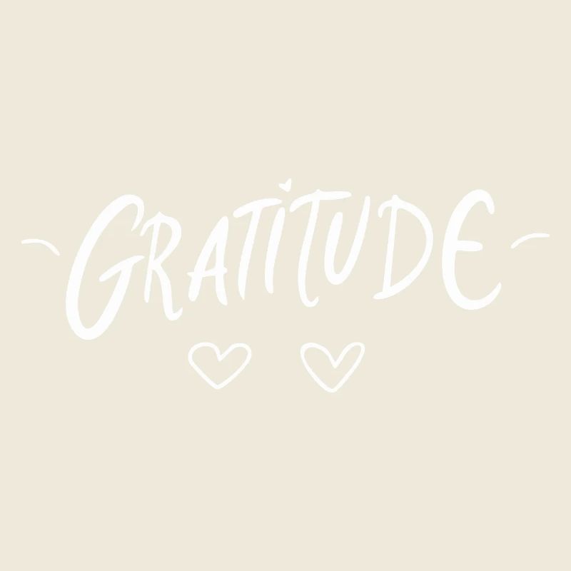 Gratitude - Conception de lettrage de gratitude.
