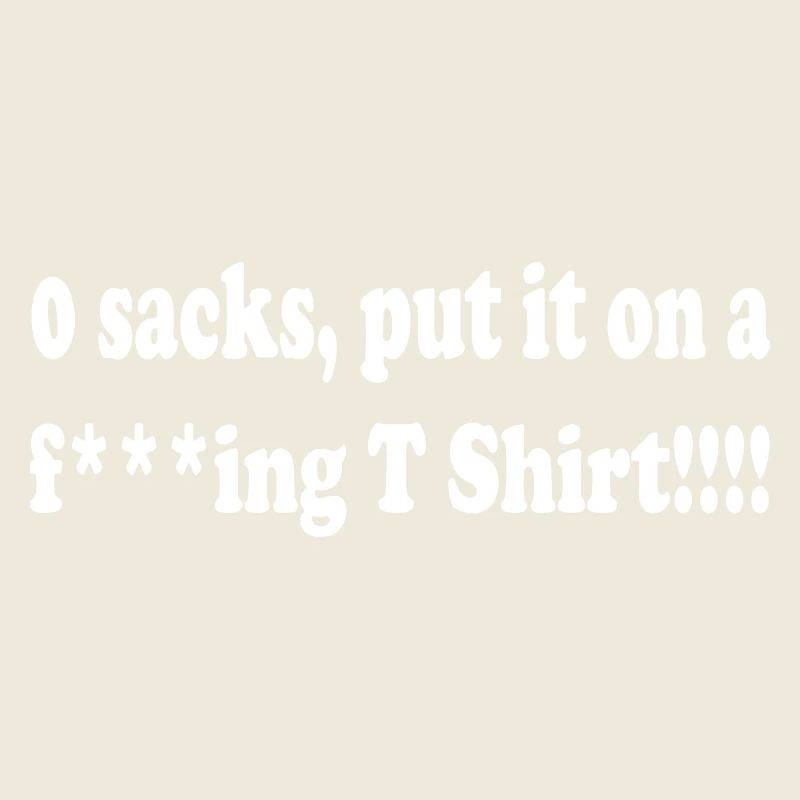 0 sacks put it on at