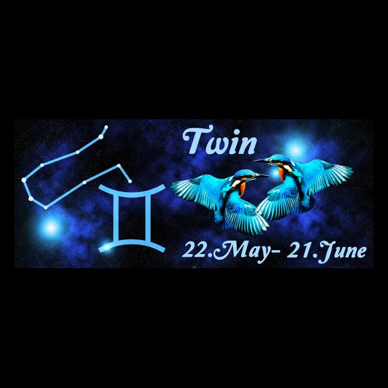 Sternzeichen Zwilling, Eisvogel, Sternbild