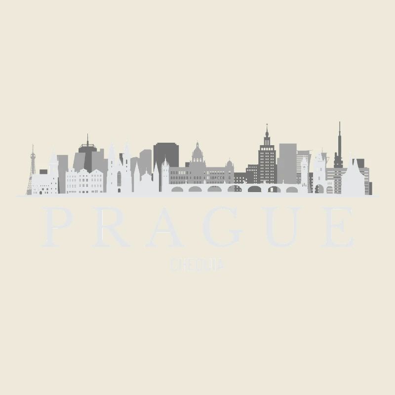 Prague Skyline, Prague Czech Republic