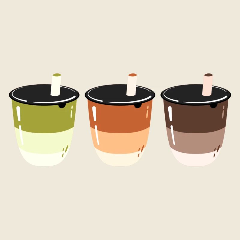 Bubble Tea- Getränk- Logo-Design