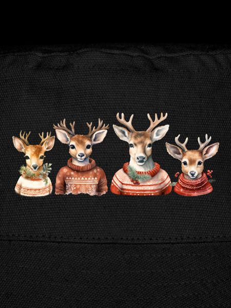Rentierquartett Strickpullover