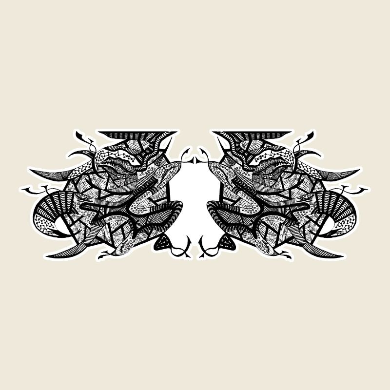 Black and White Abstract Design No. 7
