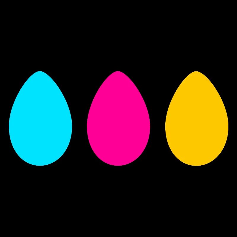 Three Easter eggs