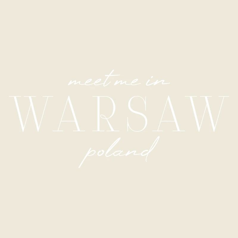 Varsovie, Pologne Style Design T-shirt