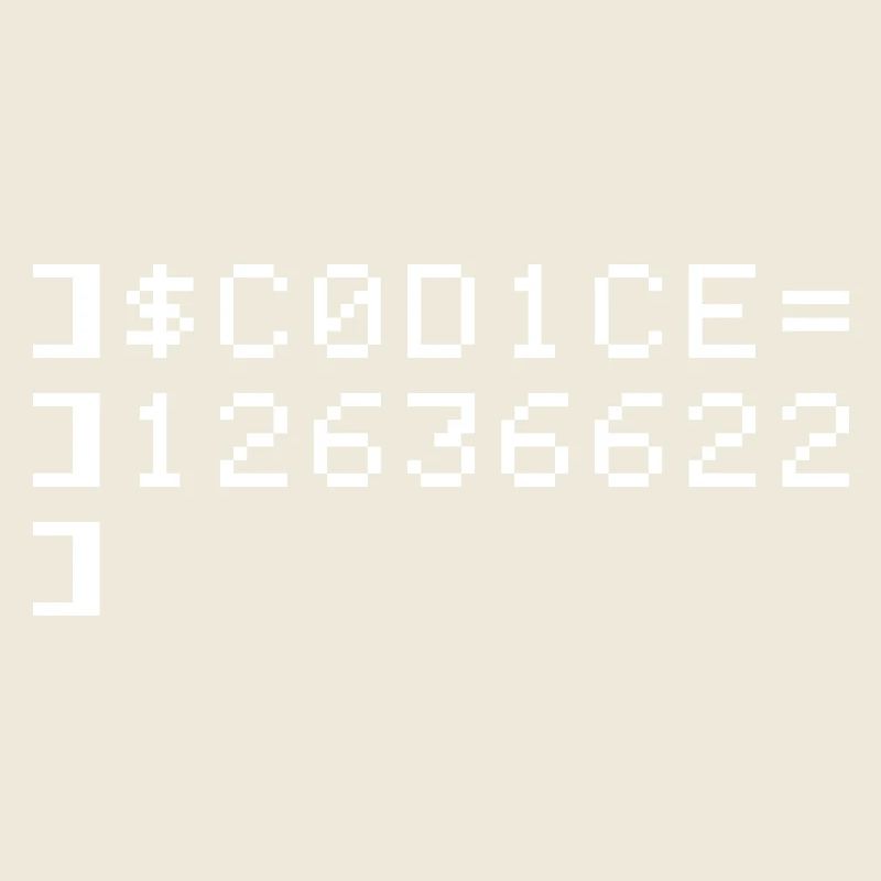 C0D1CE Codice 8-Bit Esadecimale Code Nerd Pix
