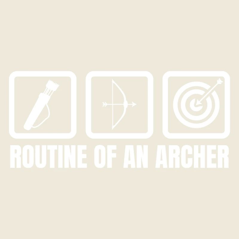 Routine eines Bogenschützen