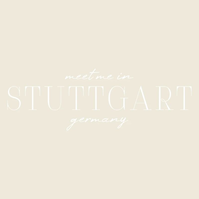 Stuttgart, Allemagne T-Shirt Design de Style Élégance
