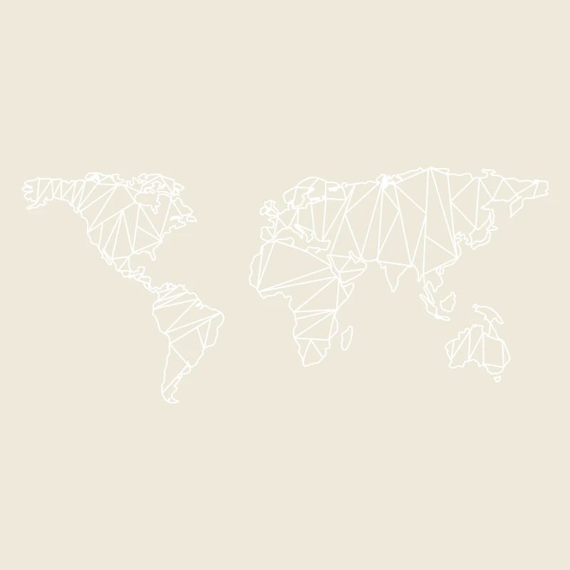 World map geometric