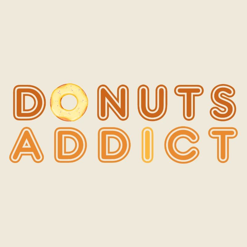 Donuts addict gold