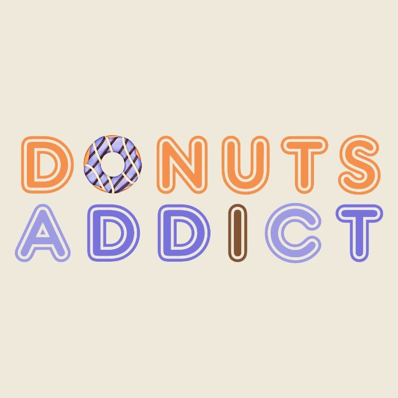 Donuts addict purple choco