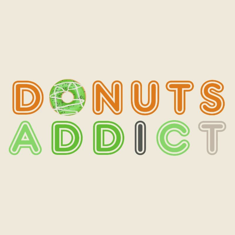 Donuts addict green