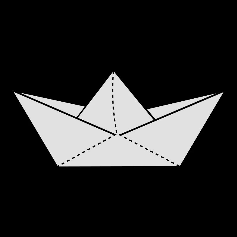 papier origami boot