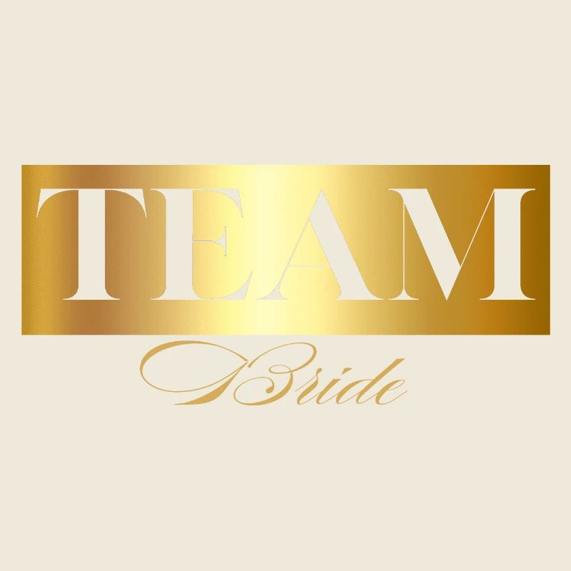 Team bride gold-équipe de la mariée