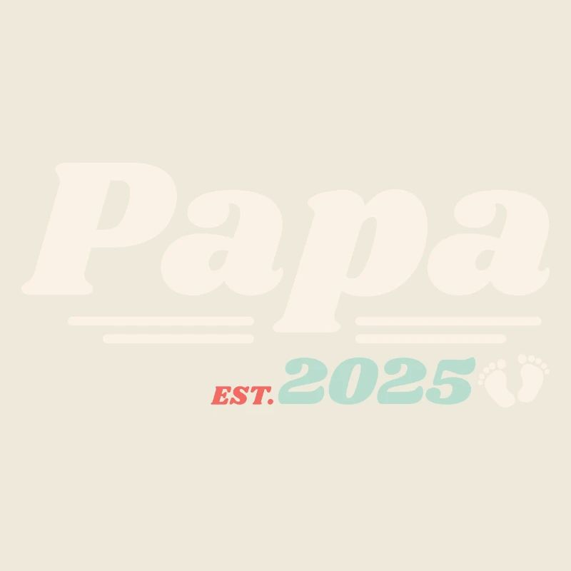 Papa Est 2025 I'm going to be a dad retro style