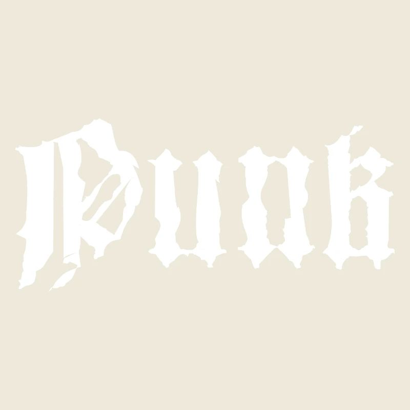 Conception typographique punk grunge gothique