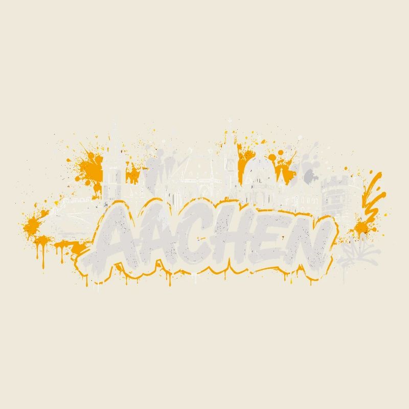 Aachen Graffiti Skyline Shirt