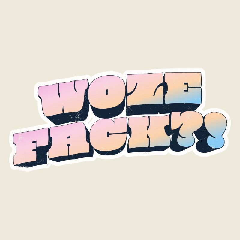 Wow Face Pastell Graffiti Stil