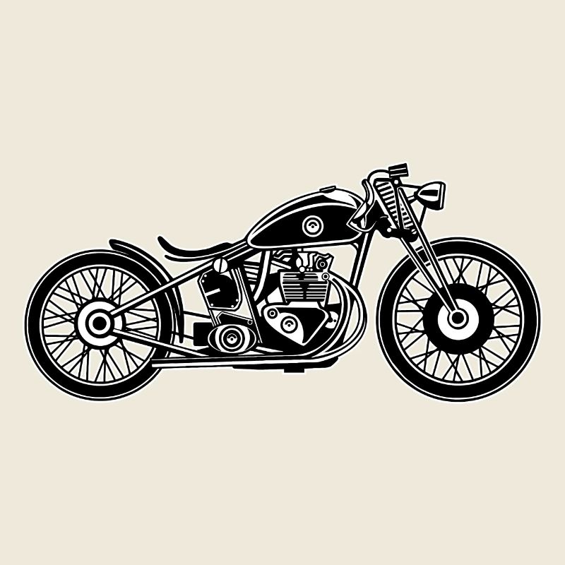 Chopper / moto bobber 09_schwarz blanc