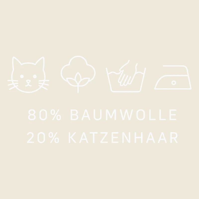80% Baumwolle 20% Katzenhaar Katzen Shirt