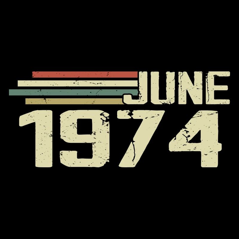 Juni 1974 Jahrestag Juni 1974 Juni 1974 Geburtstag