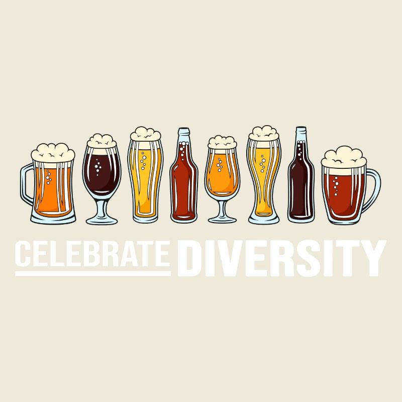 Bier Biergarten Trinkspruch Biersorten "Diversity"