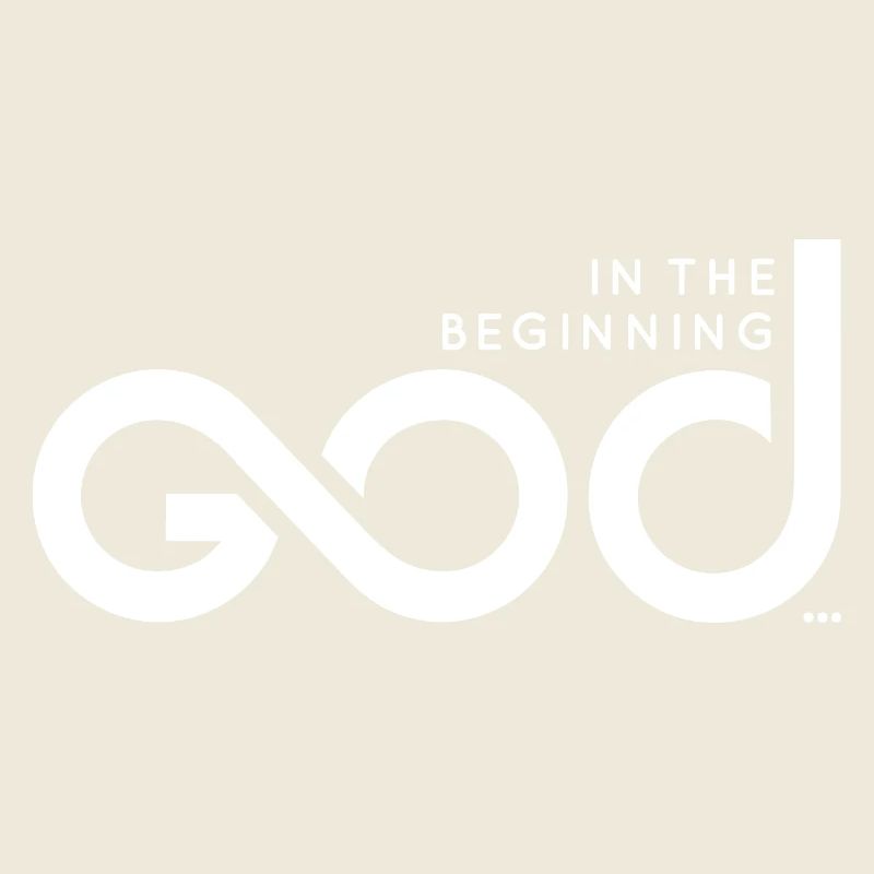 Am Anfang Gott ... - White Print