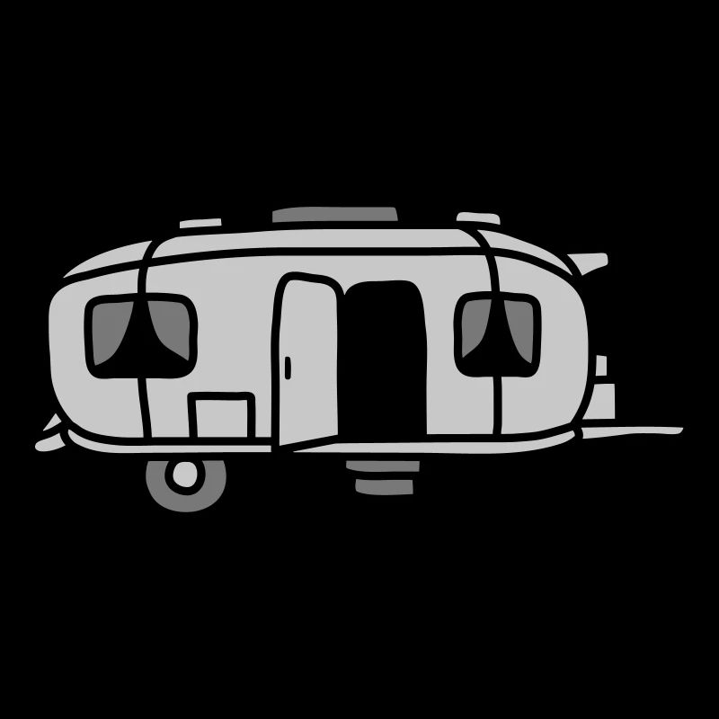 Conception de bande dessinée de camping-car